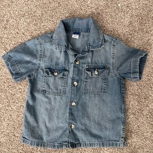 Old navy denim button up shirt